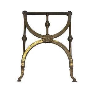 Antique Victorian Metal Bench Sides Legs Parts